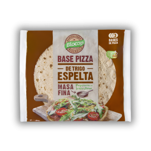 Base de pizza de trigo espelta masa fina Biocop 3 bases 390 g
