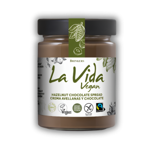 Crema de chocolate con avellanas vegana La Vida Vegan 270 g