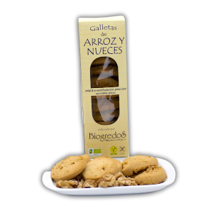 Galletas de arroz y nueces sin gluten Biogredos 200 g