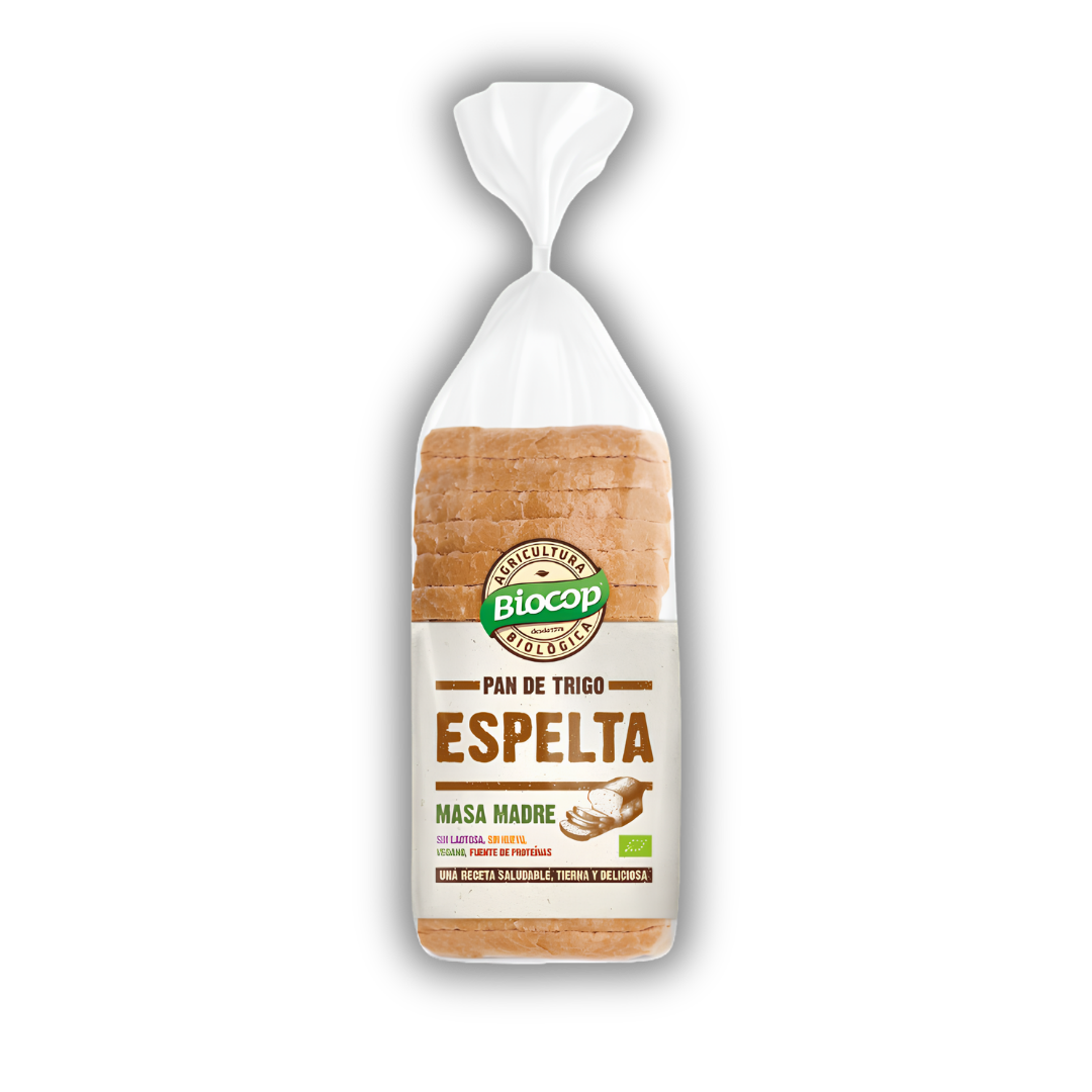 Pan de molde de trigo espelta con masa madre Biocop 400 g