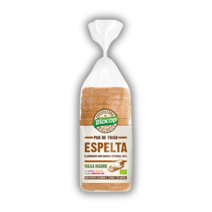 Pan de molde de trigo espelta integral con masa madre Biocop 400 g